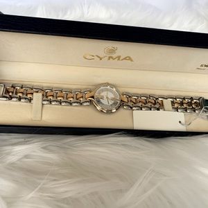 Cyma two toned watch